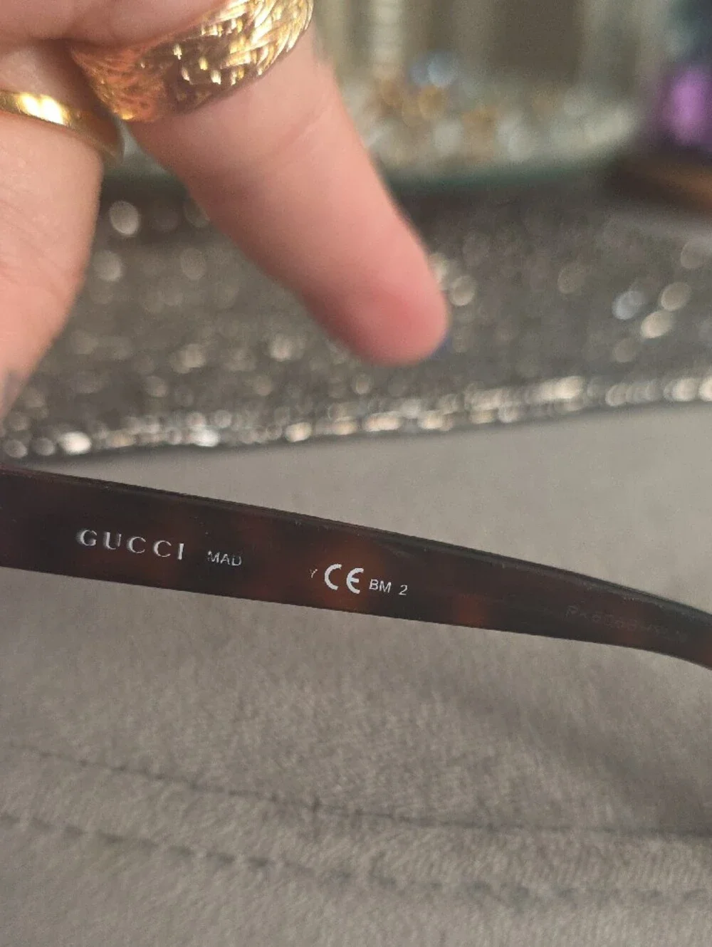 Gucci Brown Tortoiseshell Sunglasses with Dark Brown Lenses